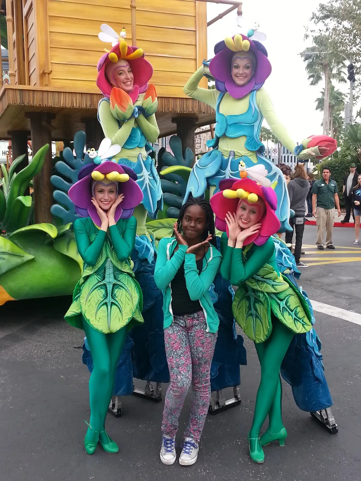 FYM youth at Universal Studios with character performers